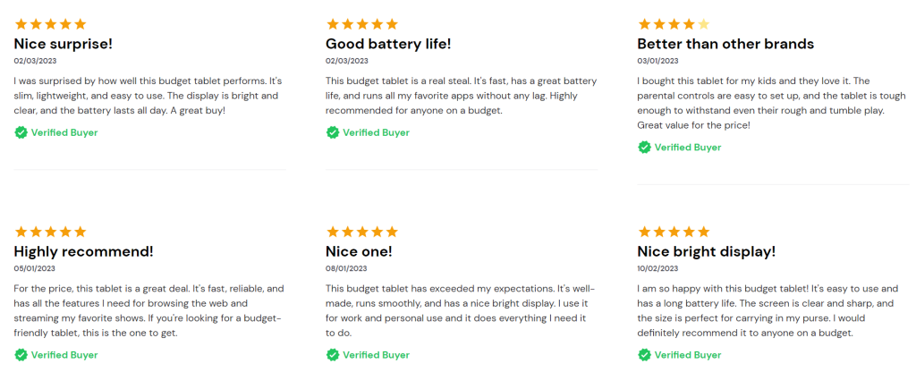 Customer Reviews